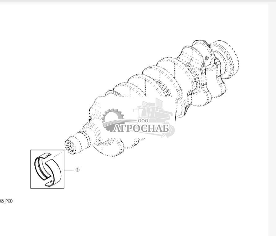 9901 Комплект подшипников коленчатого вала 